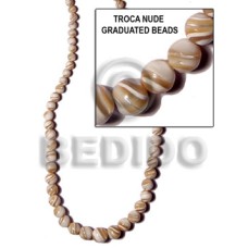 Troca natural nude graduated oyok round