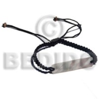Black macrame kabibe shell id