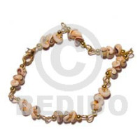 Popcorn luhuanus in gold chain