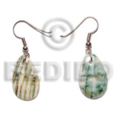 Dangling oval green shell