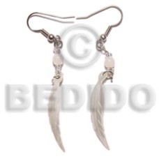 Dangling 10x40mm hammershell leaf and Dangling 10x40mm hammershell leaf and