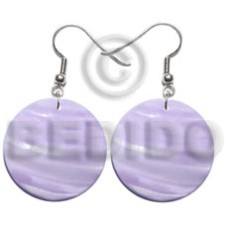 30mm lilac round kabibe shell
