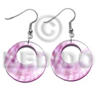 Dangling 35mm pastel pink round