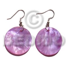 Dangling 20mm round lavender hammershell Dangling 20mm round lavender hammershell