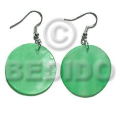 Dangling 20mm round mint green Dangling 20mm round mint green