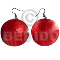 Dangling 30mm fushia pink red