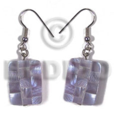 Dangling rectangular 35mmx26mm lilac