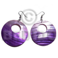 Dangling violet round 35mm kabibe