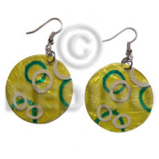 Dangling 30mmx1335mm yellow capiz