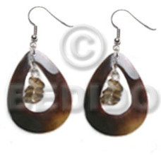 Dangling 35mmx30mm teardrop blacktab ring Dangling 35mmx30mm teardrop blacktab ring