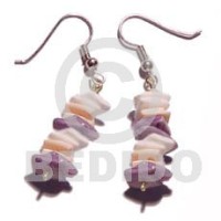 Dangling white rose dyed lilac