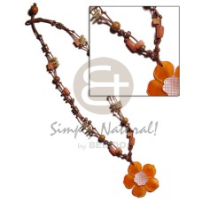 2 layer knotted brown cord