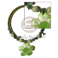 2-3mm olive green coco heishe