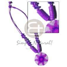 2 layer knotted lilac cord