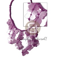 Subdued lavender macrame dyed