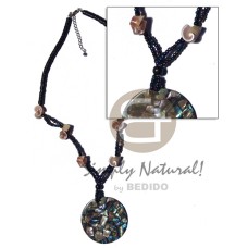 4-5mm coco heishe black glass beads everlasting