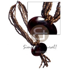 Tassled 6 layers natural brown