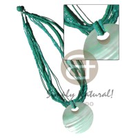 6 rows-2-3mm mint green tones