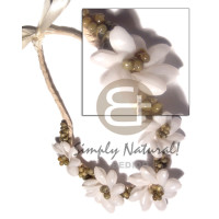 Braided flat abaca choker