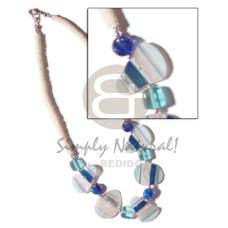 Painted striped capiz crystals Painted striped capiz crystals