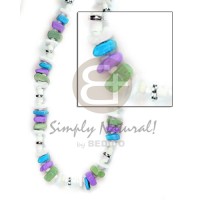 White rose white clam heishe