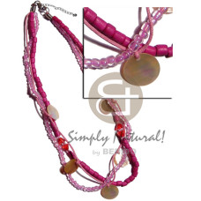 3 layers 2-3mm coco heishe glass