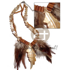 3 layers horn beads and 3 layers horn beads and