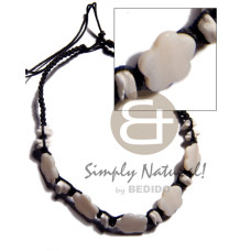 Black adjustable macrame wax cord