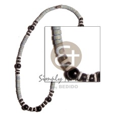 4-5mm coco heishe light blue