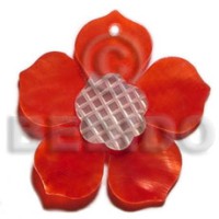 Red 25mm hammershell flower