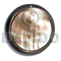 Round brownlip laminated in 45mm