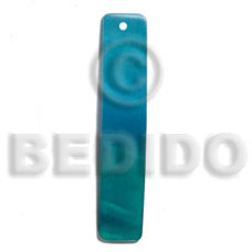 50mmx10mm rectangular two tone blue-green