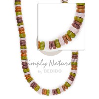 4-5mm pokalet wine orange olive gren bleach white