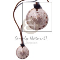 Leather thong round cunos