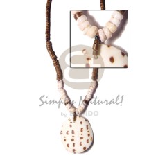 4-5 coco heishe brown rainbow beads