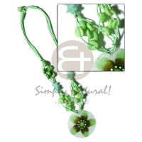 4 layer knotted bright green