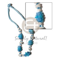 Aqua blue 3 layer wax