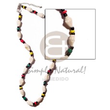 Nassa white 4-5mm red yello