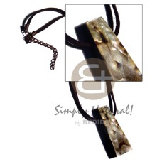 48mmx18mm triangular laminated cracking brownlip 48mmx18mm triangular laminated cracking brownlip