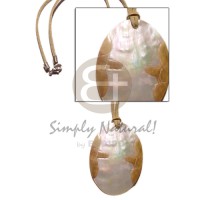 Leather thong oval mop