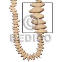 Natural white wood slide cut