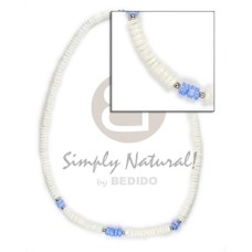 4-5mm wht shell with blue 4-5mm wht shell with blue