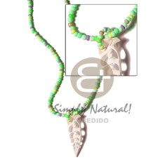 Lime green tones 2-3mm coco Lime green tones 2-3mm coco