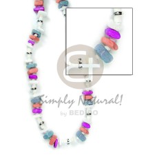 White rose white clam heishe White rose white clam heishe