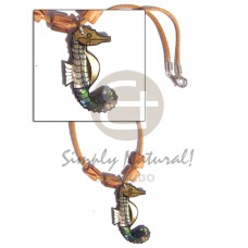 Sea horse pendant inlay Sea horse pendant inlay