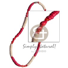 Red bleach 4-5mm coco heishe Red bleach 4-5mm coco heishe