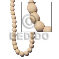 Natural white wood rounds beads