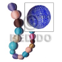 20mm natural white round wood