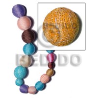 20mm natural white round wood