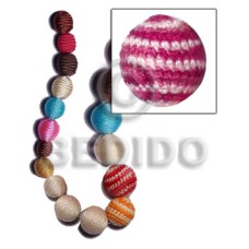 15mm natural white round wood